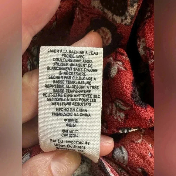 Free People Some Like It Hot Jumpsuit in Rust Combo Size 2 - Picture 15 of 16